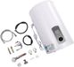 Merkloos / Sans marque Elektrische Doorstroomboiler - Warmwater Ketel - Direct Warm Water - Digitale Temperatuurweergave - 35 Liter - Wit