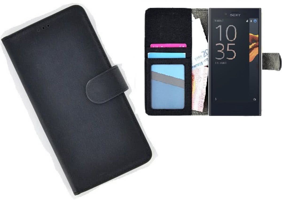 pearlycase Sony Xperia X Compact Portemonnee Hoesje Wallet Book Case Zwart