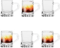 Glasmark Shotglaasjes - mini bierpeul - glas - 6x stuks - 25 ml - shotjes borrelglazen