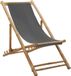Maison Exclusive - Chaise de terrasse en bambou et toile gris foncé