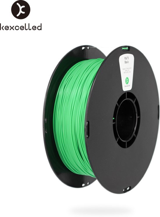 Kexcelled -PLA-1.75mm-groen/green-1kg*5=5kg 5000g -3d printing