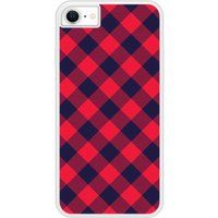 Tartan Rouge Bedrukt siliconen hoesje compatibel met iPhone 7