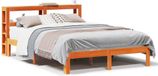 vidaXL Bedframe - Massief Grenenhout - Wasbruin - 120x190 cm