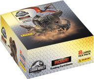 Panini Jurassic World 4 Trading Cards Game Box met 18 hoezen + 1 kaart in gelimiteerde editie