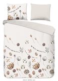 Muller Textiles Good Morning dekbedovertrek droog bloemen 140x200/220 cm Zand