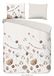 Muller Textiles Good Morning dekbedovertrek droog bloemen 140x200/220 cm Zand