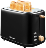 Bestron ATO850BW Broodrooster - 2 Sneden - Zwart/Hout