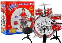 Drumstel voor kinderen - 3 jaar - 6 drums - rood