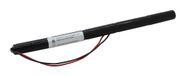 Beghelli batterie de secours NiMH 4,8V 1000mAh L1x5 Mignon AA avec câble de 200mm, connexion unilatérale, remplace Beghelli 415.224.001, 415224001