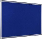 Bi-Office Viltbord New Generation, prikbord met aluminium frame, 90 x 60 cm, blauw