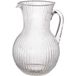 Excellent Houseware Aqua waterkan - transparant - verre - 1,5L - limonadekan - schenkkan - karaf