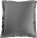 Lina taie d'oreiller en coton 57 fils anthracite 63x63 cm