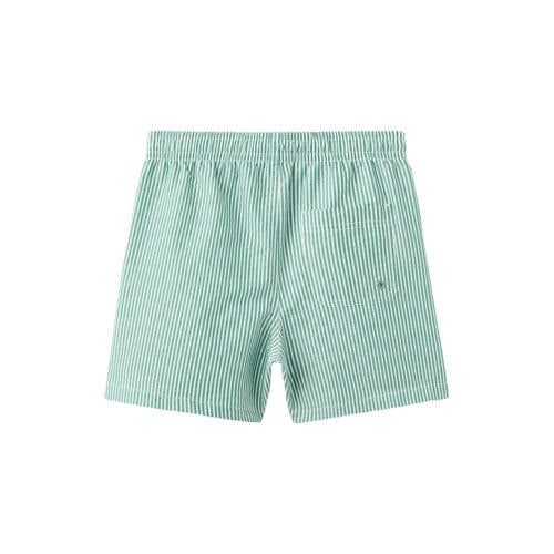 Mango Kids zwemshort gestreept groen