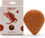 Beesha Éponge Konjac Forme de Larme - Argile Rouge - Revitalisant