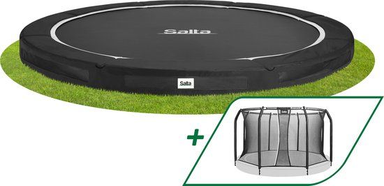Salta Premium Ground Inground Trampoline - ø 396 cm - Black