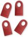 Brabantia Set van 4 siliconen dopjes - Accent-Lipstick Red