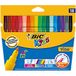 BIC BIC Visa Viltstiften Ronde punt Kleurenassortiment 18 Stuks