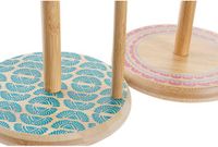 DKD Home Decor Keukenpapierhouder Bamboe Bruin (2 Stuks)
