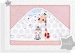Interbaby Badcape Jungla Junior 100 Cm Katoen Roze