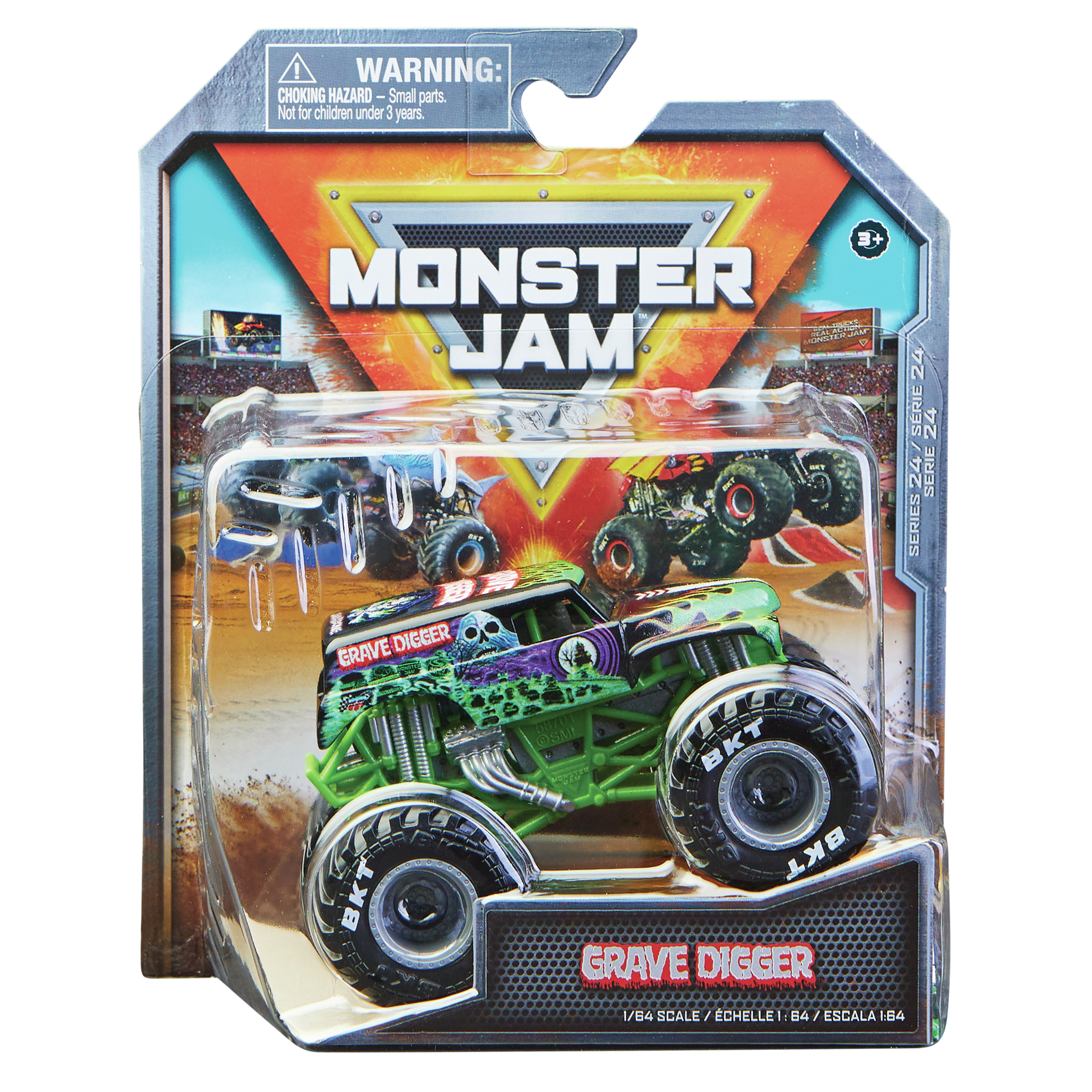 Spin Master Monster Jam, metalen monstertruck, speelgoedvoertuig, Show Time-series, schaal van 1:64