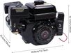 StarTech Luchtgekoelde benzinemotor 210cc 4-takt motor 7,5 pk Zwart