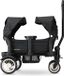 Deryan Luxe Sandy bolderkar - Duo buggy - tandem buggy - opvouwbaar - inklapbare bolderwagen - duo kinderwagen - Zwart