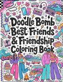 Doodle Bomb Best Friends & Friendship Coloring Book