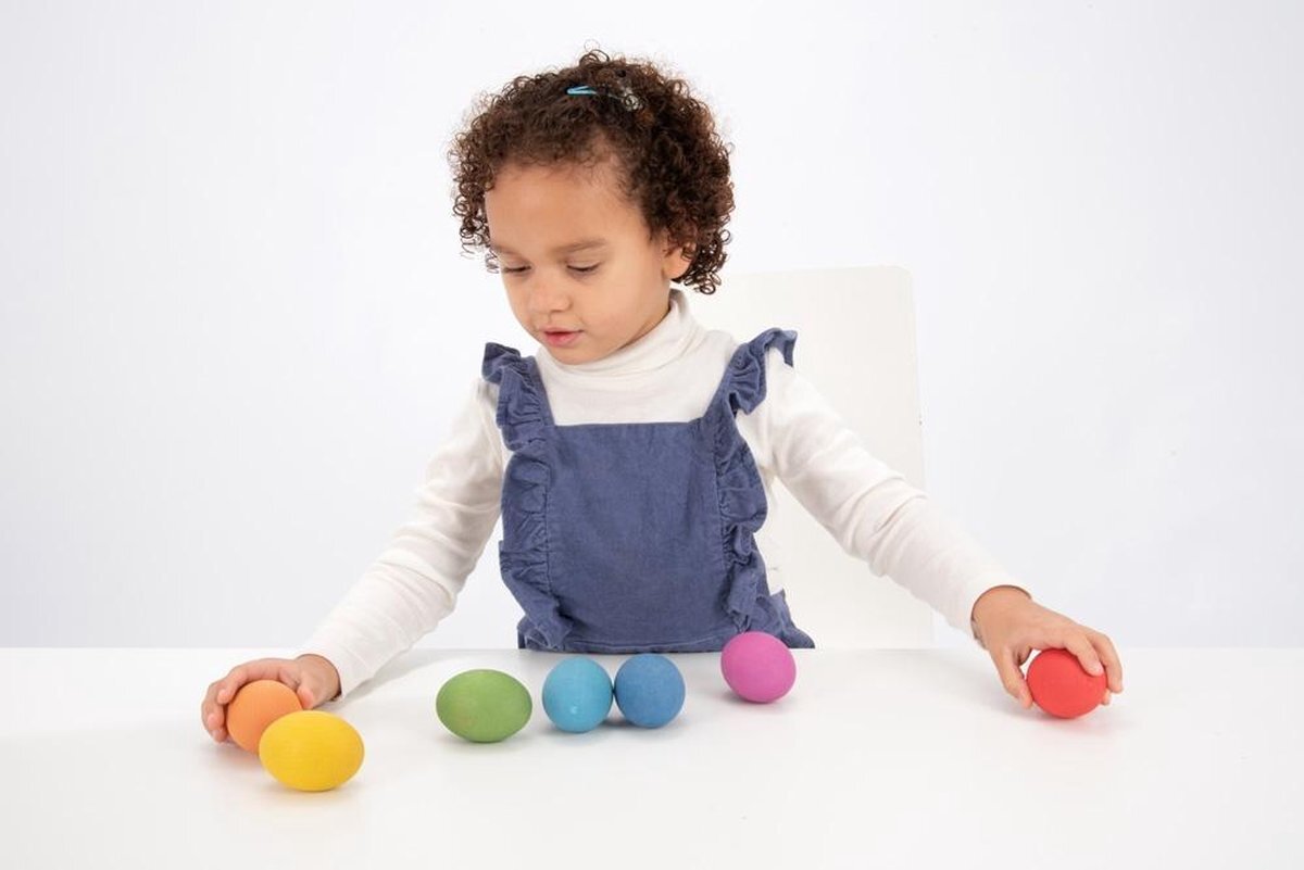 TickIT RAINBOW WOODEN EGGS