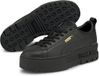 Puma Mayze Classic Wns 384209 Baskets basses Femme Cuir Caoutchouc Noir Taille 35.5