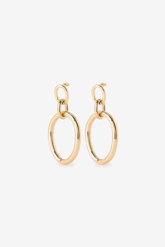 Sissy-Boy Gold plated oorbellen met hanger