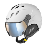 CP Corao+ Skihelm met Meekleurend & Polariserend Vizier - Wit - Maat L (59-61 cm)