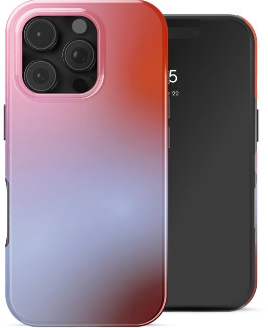 Selencia Hoesje - Geschikt voor Apple iPhone 16 Pro Max - Backcover geschikt voor MagSafe - Gradient Soft Blush