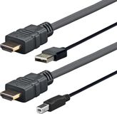 Vivolink PROHDMIUSBAB4AMP video kabel adapter 4 m HDMI + USB Type-A HDMI + USB Type-B Zwart
