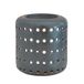 Coliseo Zen'Arôme Coliseo Noir Wasbrander, fondant, parfum, kamergeurbrander en diffuser voor etherische oliën, aromatherapie, zwarte keramische theelichthouder, H 9,5 cm