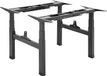 Bureau assis-debout réglable avec moteur, hauteur 62-128 cm, noir