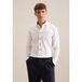 Seidensticker Men's Shirt Poplin Shaped Fit Long Sleeve SN293690 - White - 46