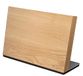 Zassenhaus Studio Magnetisch messenblok, voor 8 messen, houten messenhouder, magnetisch, voor vleesmessen, hakmessen en meer, 36 × 12,5 × 23 cm, eikenhout/roestvrij staal
