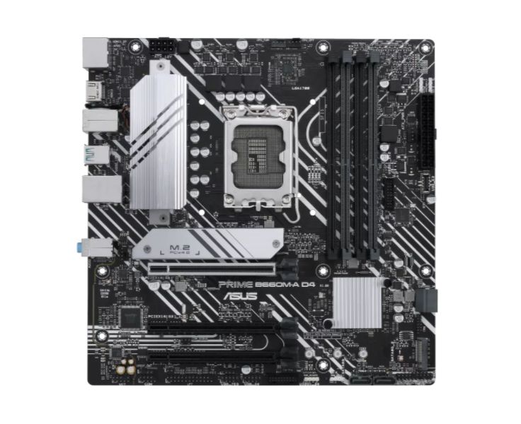 ASUS PRIME B660M-A D4-CSM - Intel B660 - LGA 1700 - Micro ATX Motherboard