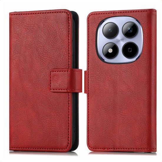 imoshion Hoesje - Geschikt voor Xiaomi Redmi Note 15 Pro (4G) - Luxe Bookcase - Bordeaux