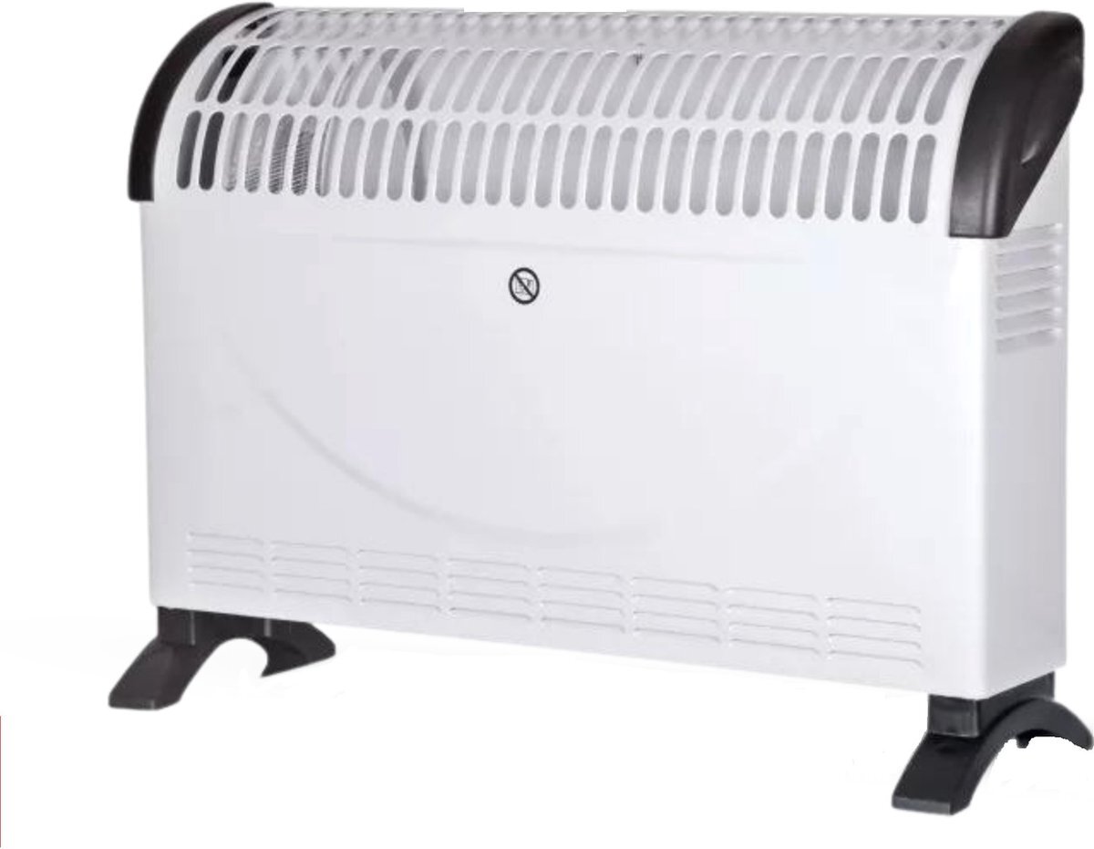 Beyoliving Kachels- Elektrische Convector Kachel-Luchtverhitter-Convector kachel-verwarming elektrische kachel - ventilatorkachel - Verstelbare Thermostaat- Radiator kachel -Oververhittingsbeveiliging - 2000W -3 niveaus- 35 m²-Wit