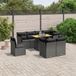 Maison Exclusive - Salon de jardin, 9 pièces, avec coussins, noir, en polyrotin