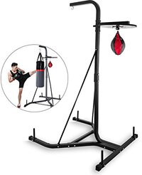 Popsport Bokszak Stand 2 IN 1 - Heavy Duty Punch Bag Stand - Vrijstaande Boksen Tas - Boksen Apparatuur - Gratis Stand - Agility Training