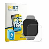 BROTECT - Screenprotector voor Amazfit Bip Max - Folie Beschermfolie transparant 6 Stuks