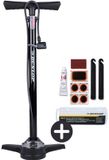 Dunlop Fietspomp met Drukmeter en Fiets Reparatieset 9-delig