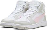 PUMA Rebound V6 Mid Jr Sneakers - PUMA White-Frosty Pink-Sedate Gray