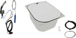 Évier en inox + couvercle, adapté aux camping-cars, dimensions 325x265x100 mm, y compris les composants techniques pour camping-cars/caravanes