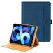 Étui universel en cuir bicolore pour tablette - 11-12.4 - Bleu