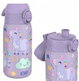 ION8 Geïsoleerde Stalen Waterfles, 320 ml/11 oz, Lekvrij, Makkelijk te Openen, Veilige Sluiting, Vaatwasserbestendig, Draaghandvat, Hygiënische Flip Cover, Roestvrij Staal, Eenhoorns