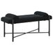 vidaXL Bank met knopen Zwart 110 x 40 x 46 cm