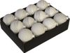 Othmar Decorations Boules de Noël de luxe - décoré - 12x pièce - blanc - D7,5 cm - verre